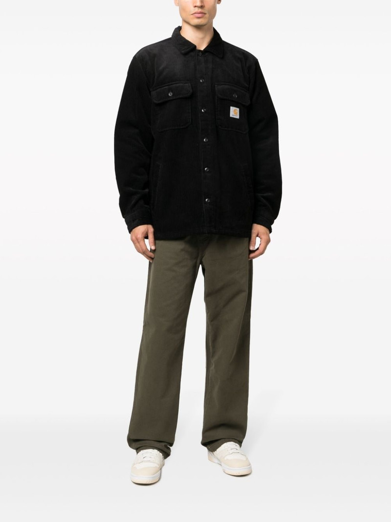 Carhartt logo-patch cotton shirt jacket outlook