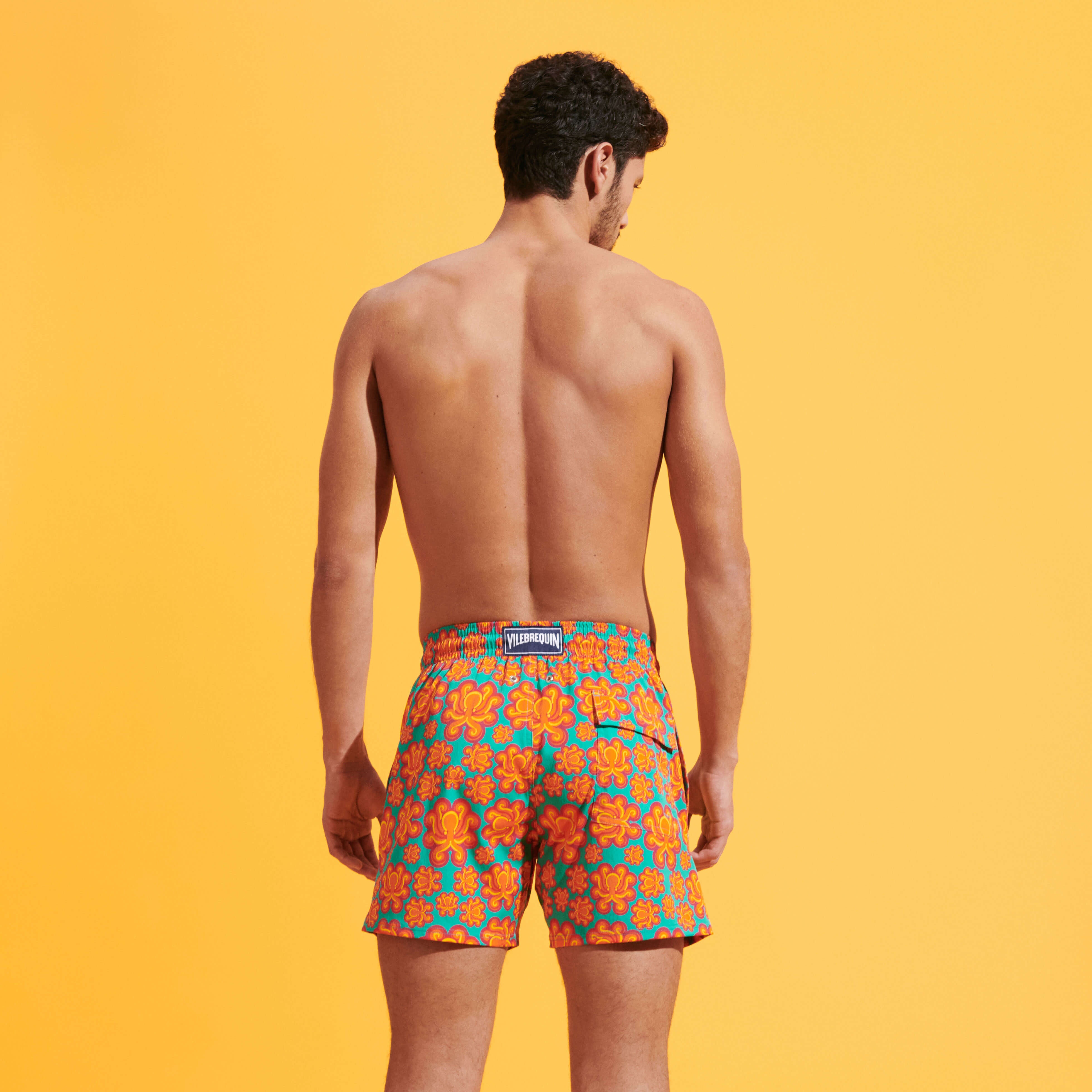 Men Stretch Swim Shorts Poulpes Neon - 4
