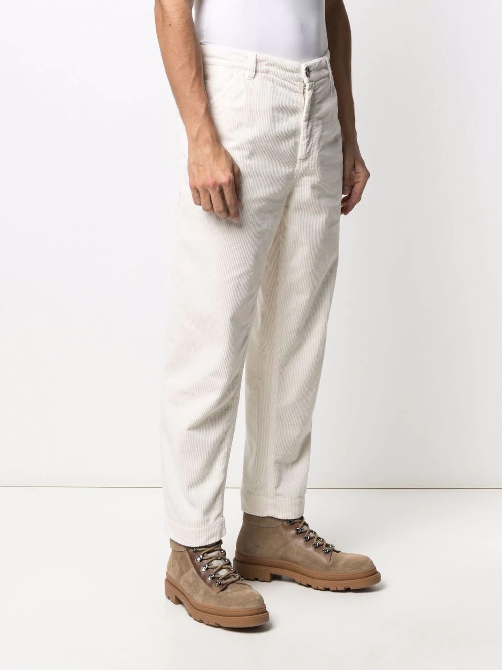 corduroy straight-leg trousers - 3