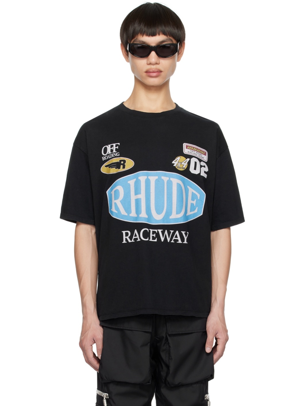 SSENSE Exclusive Black Raceway T-Shirt - 1
