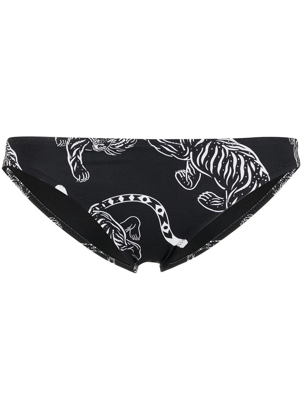 The Eva tiger-pint bikini bottoms - 1