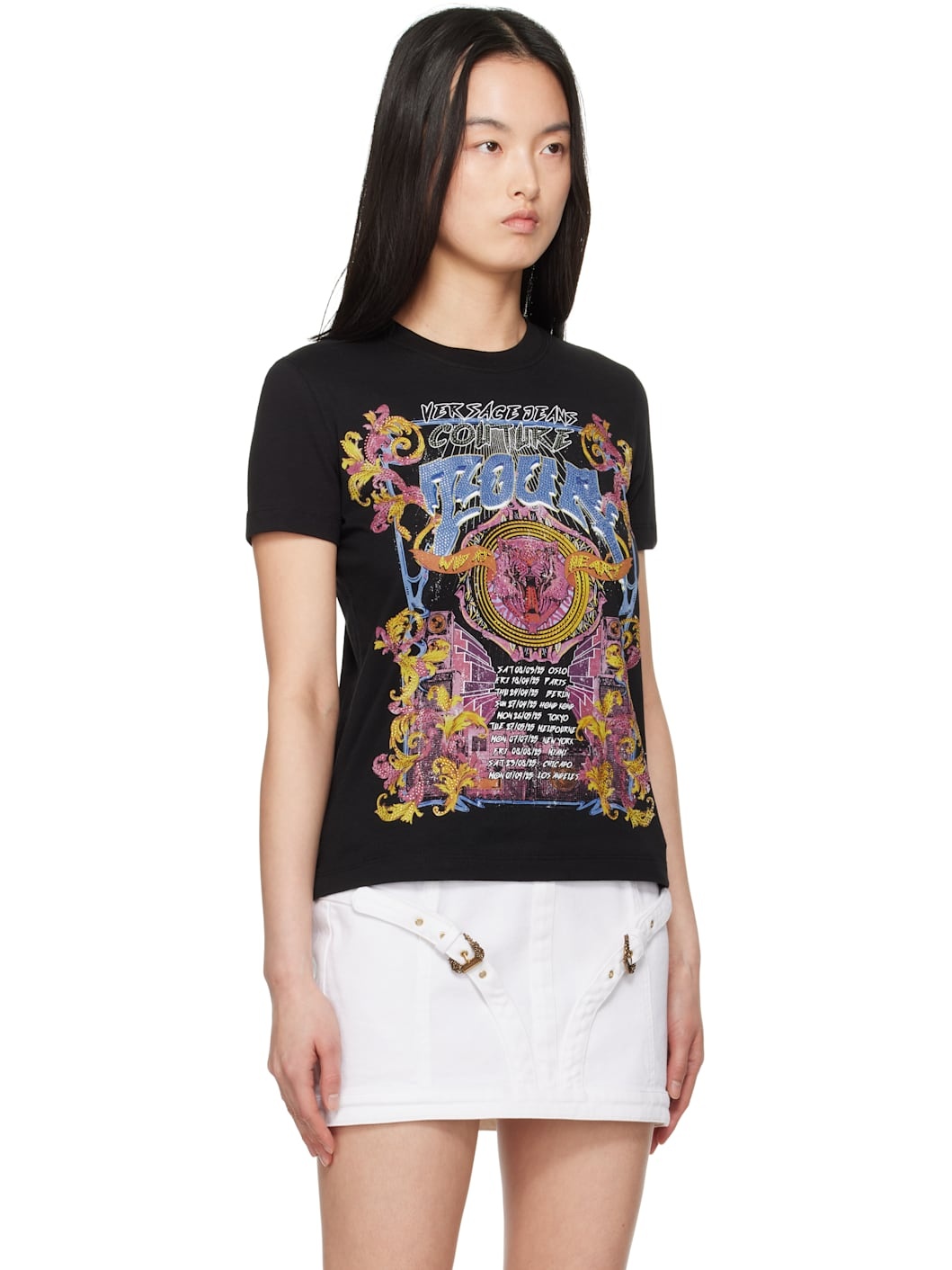 Black Crystal Tour Logo T-shirt - 2