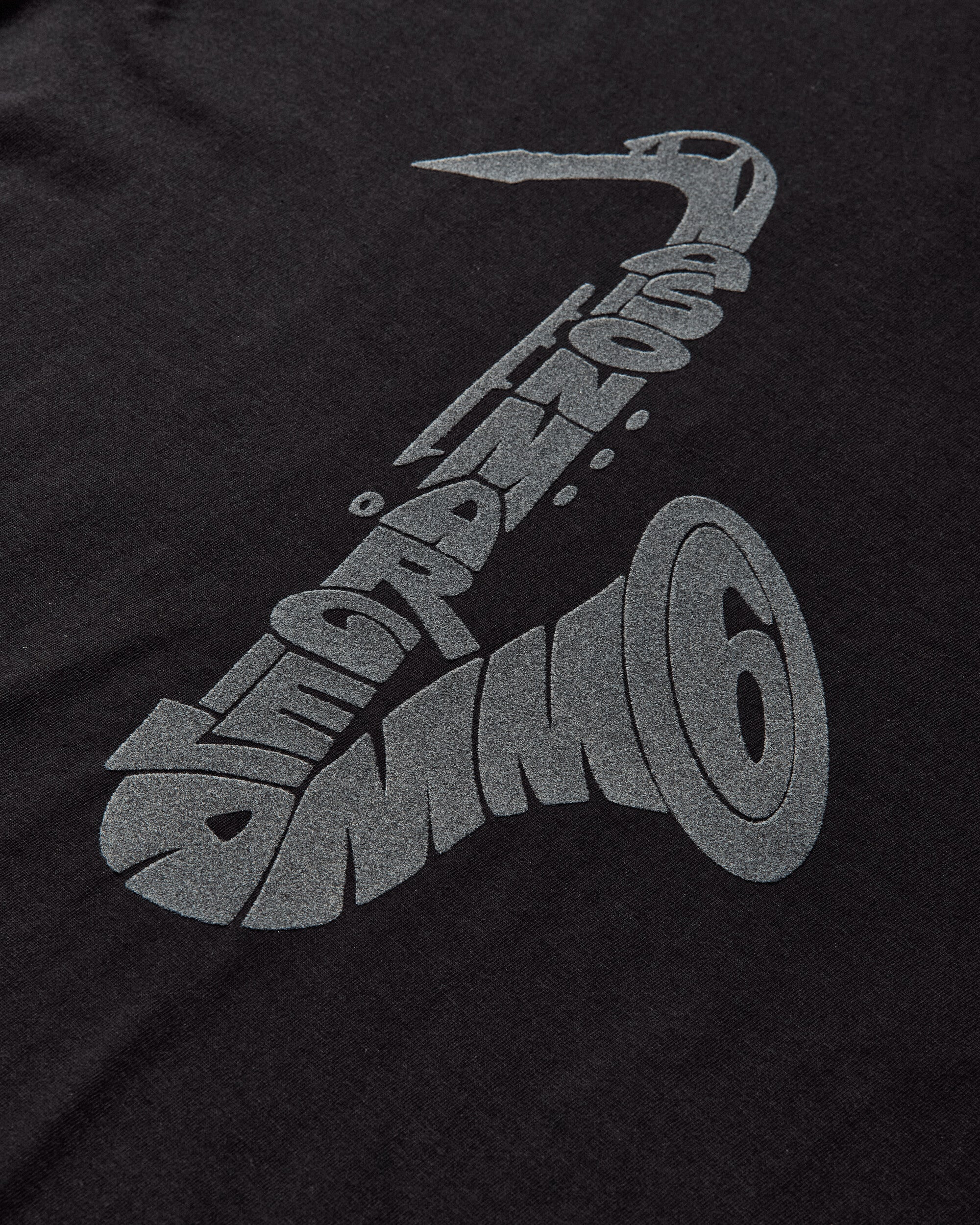Men's Saxophone T-Shirt Black - 4