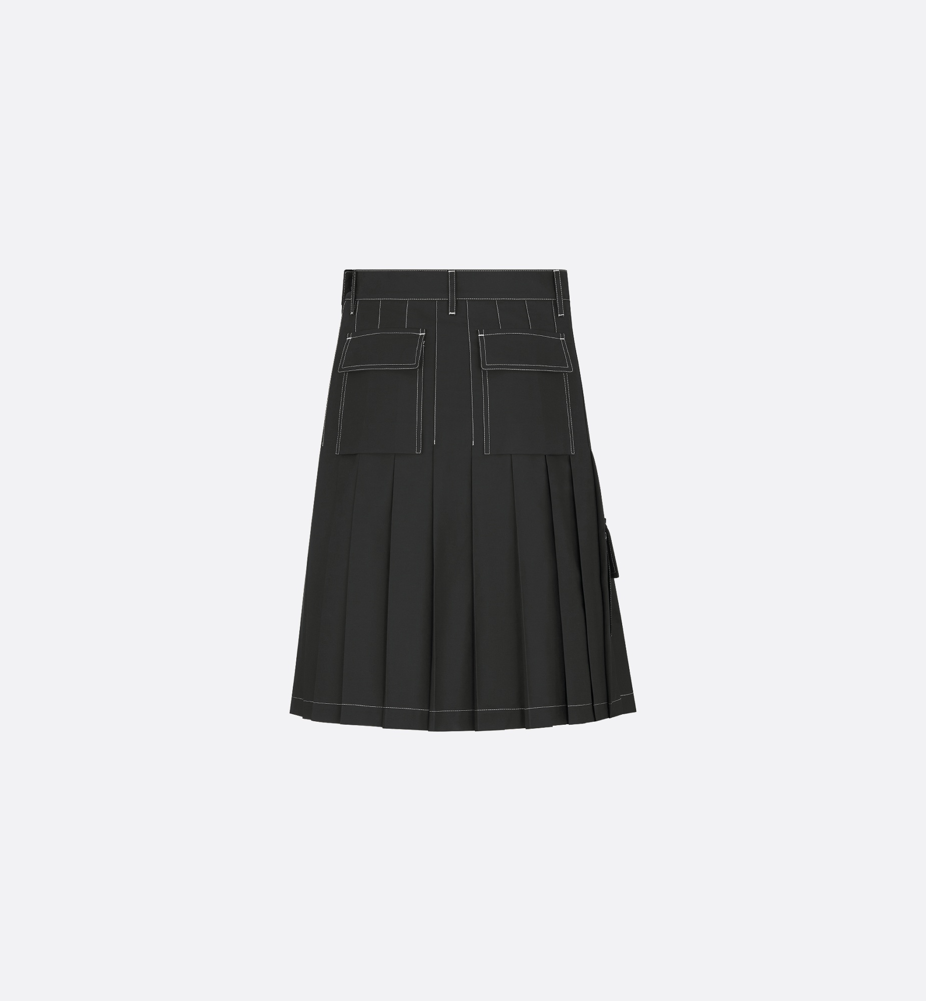 Pleated Wrap Skirt - 2