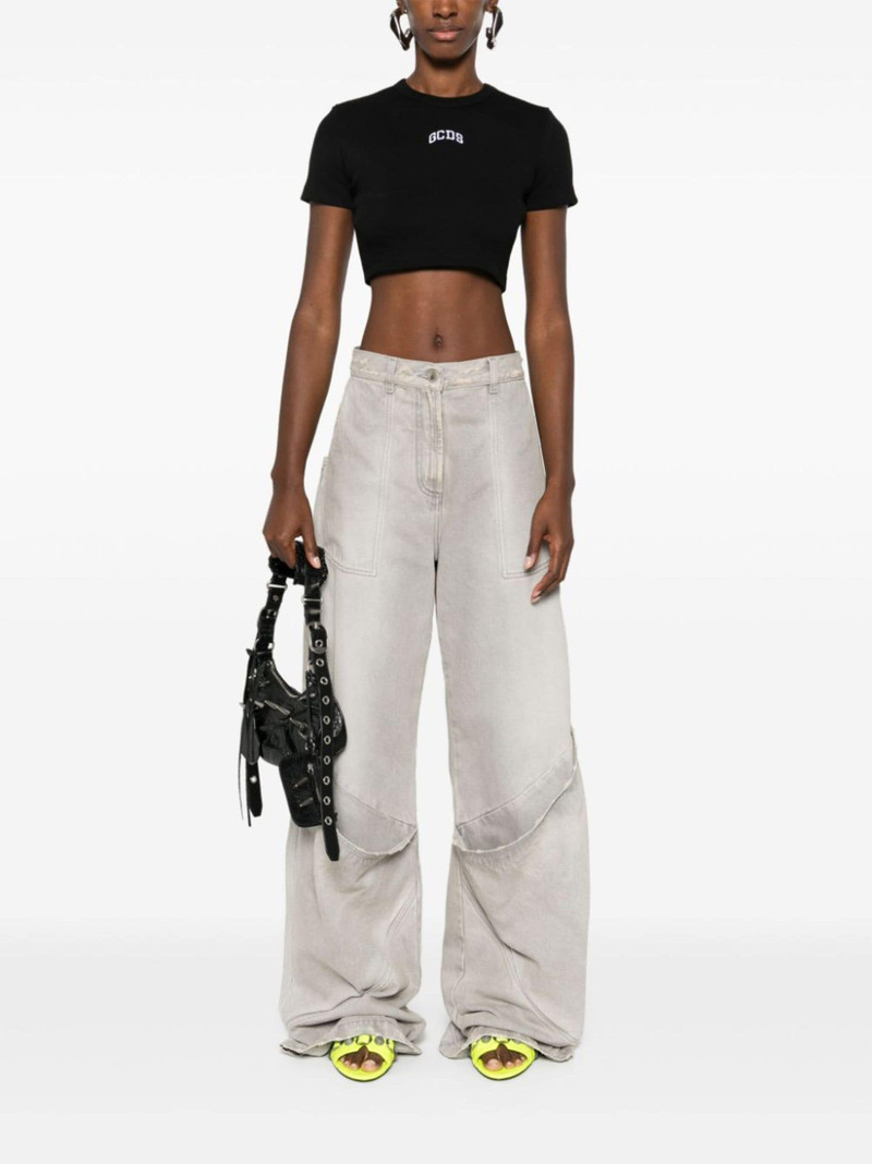 GCDS logo cropped T-shirt outlook