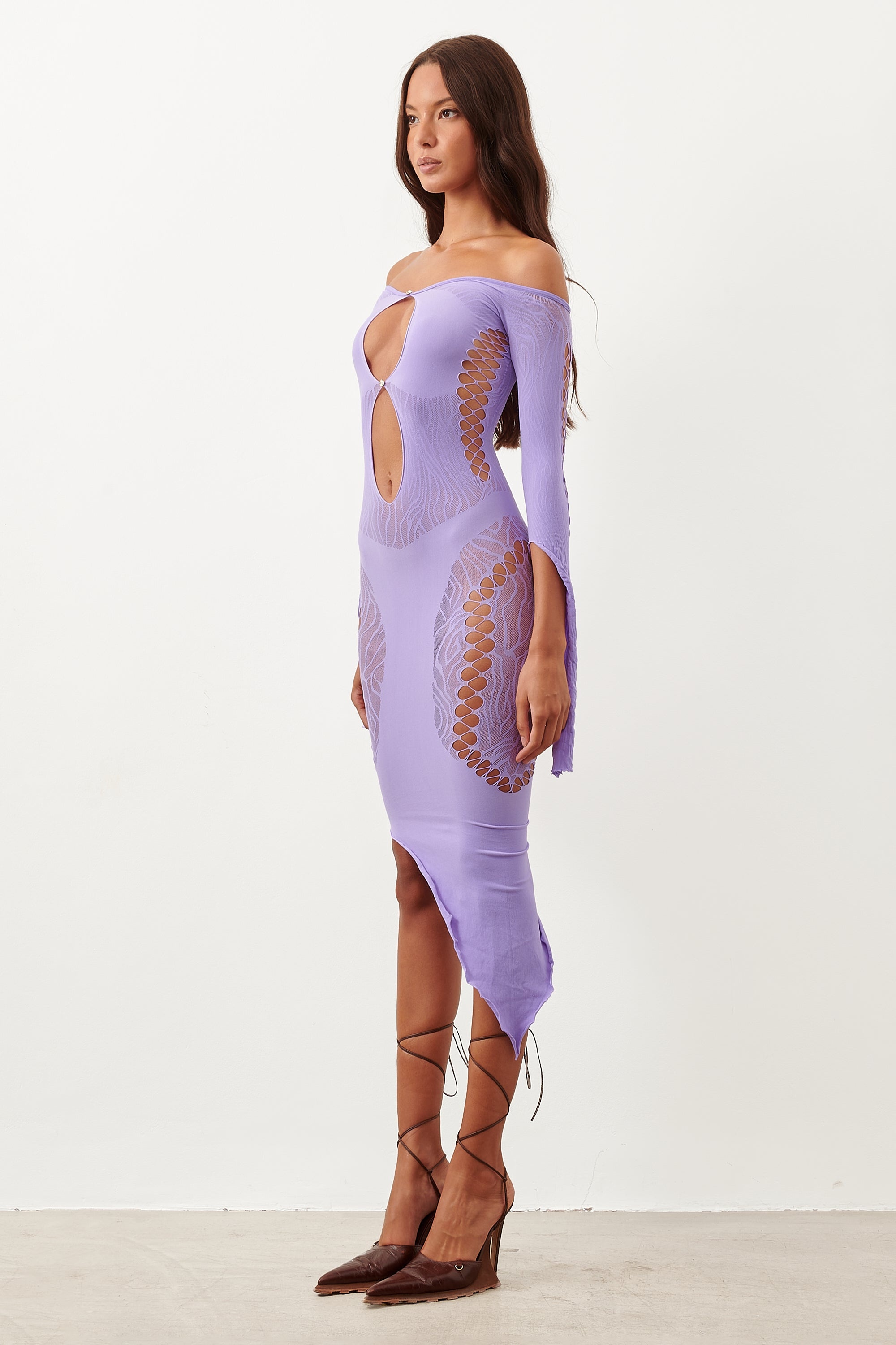 CHARLOTTE DRESS LILAC - 5