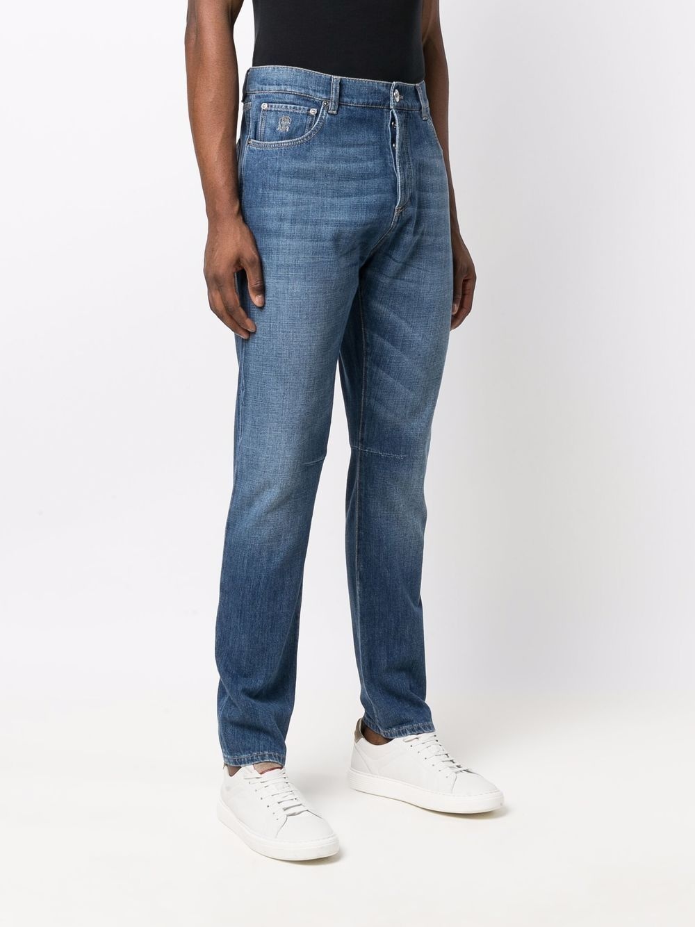 light-wash straight-leg jeans - 3