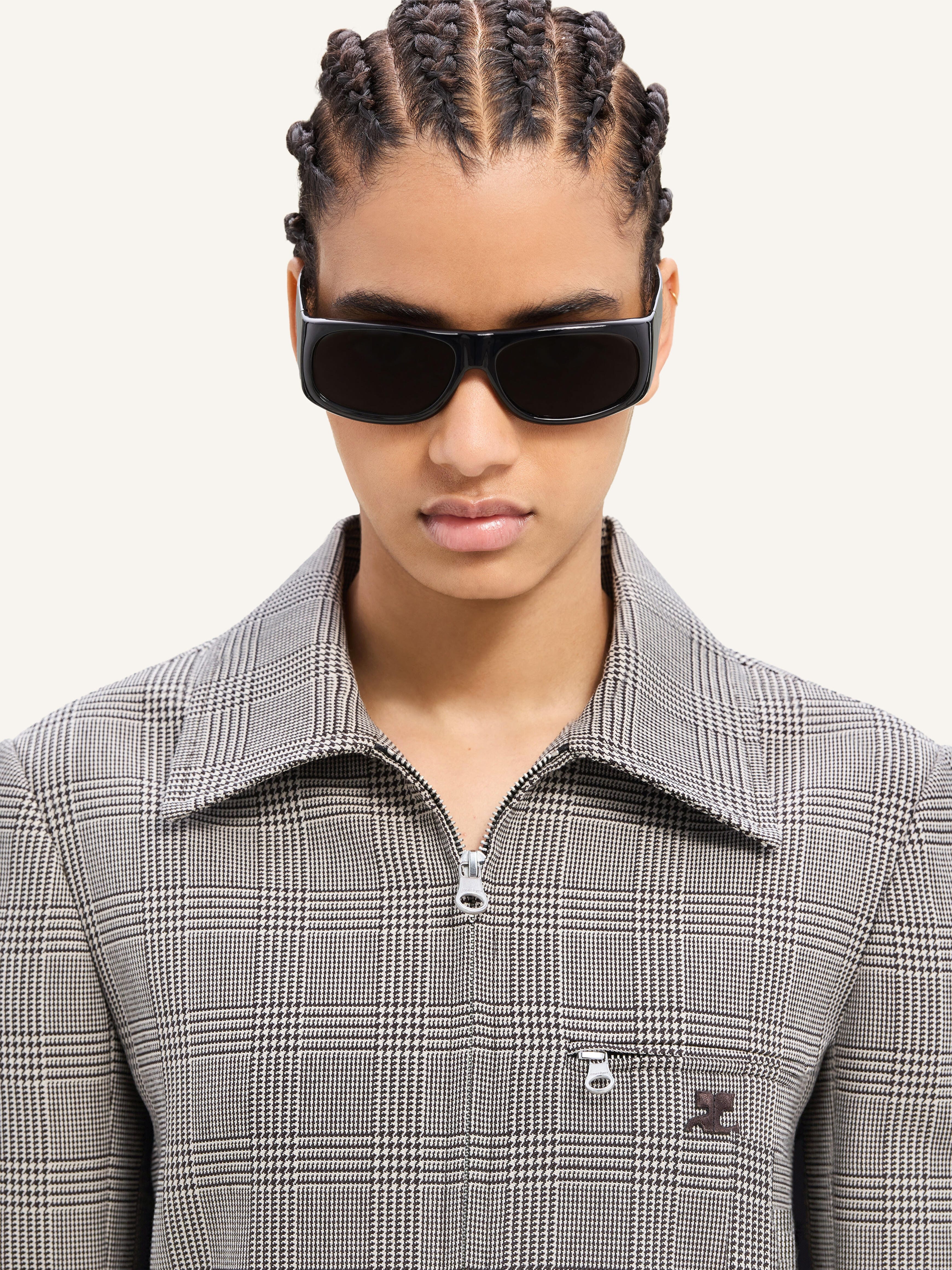 ZIPPED PRINCE OF WALES JACKET - 5