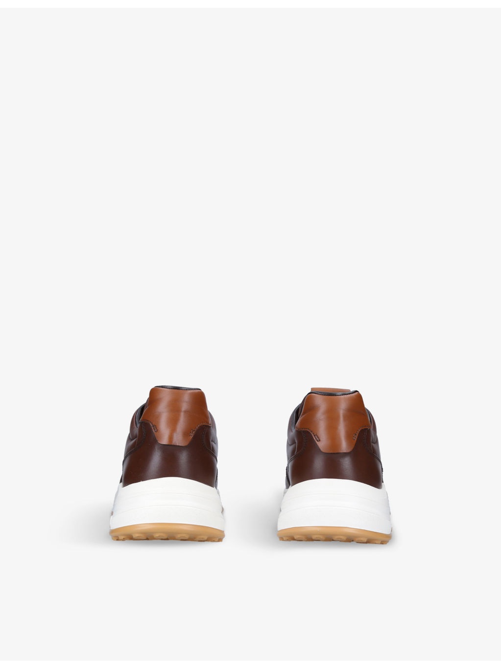 Hyperlight branded leather low-top trainers - 4