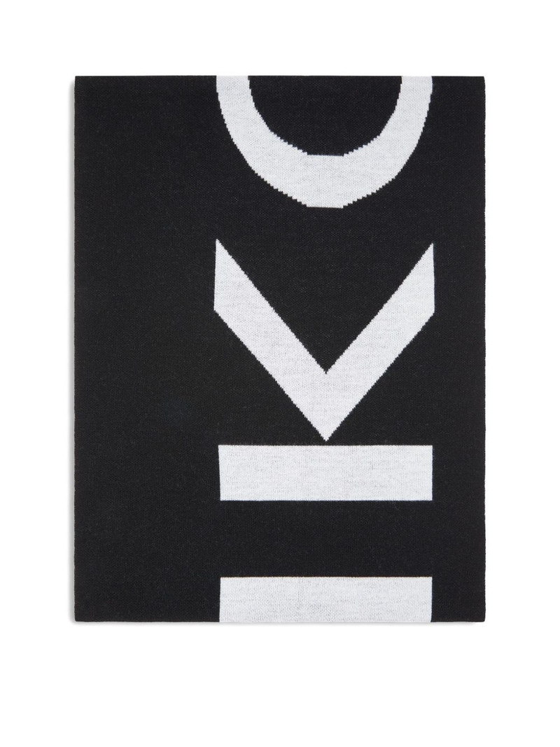 PINKO logo-detail wool scarf outlook