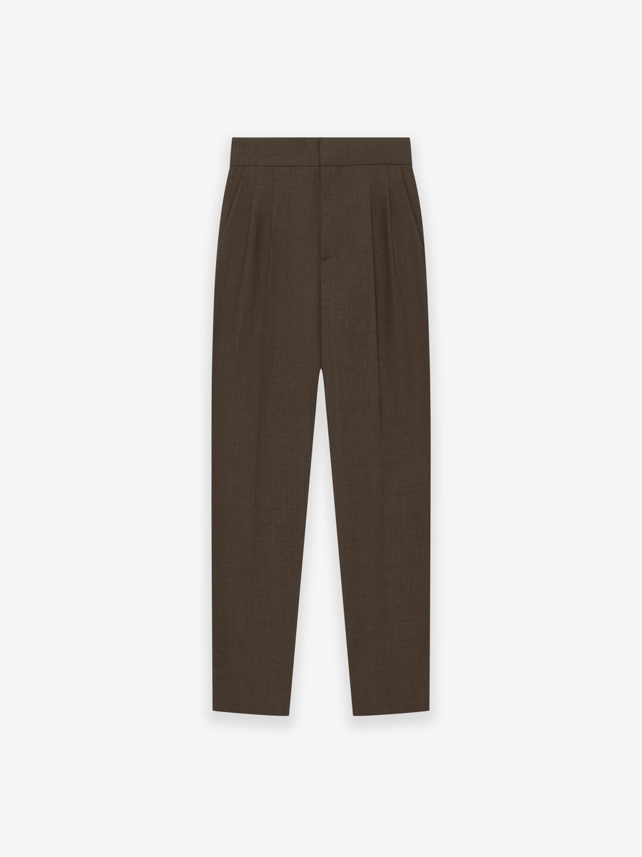 Wool Canvas Tapered Trouser - 1