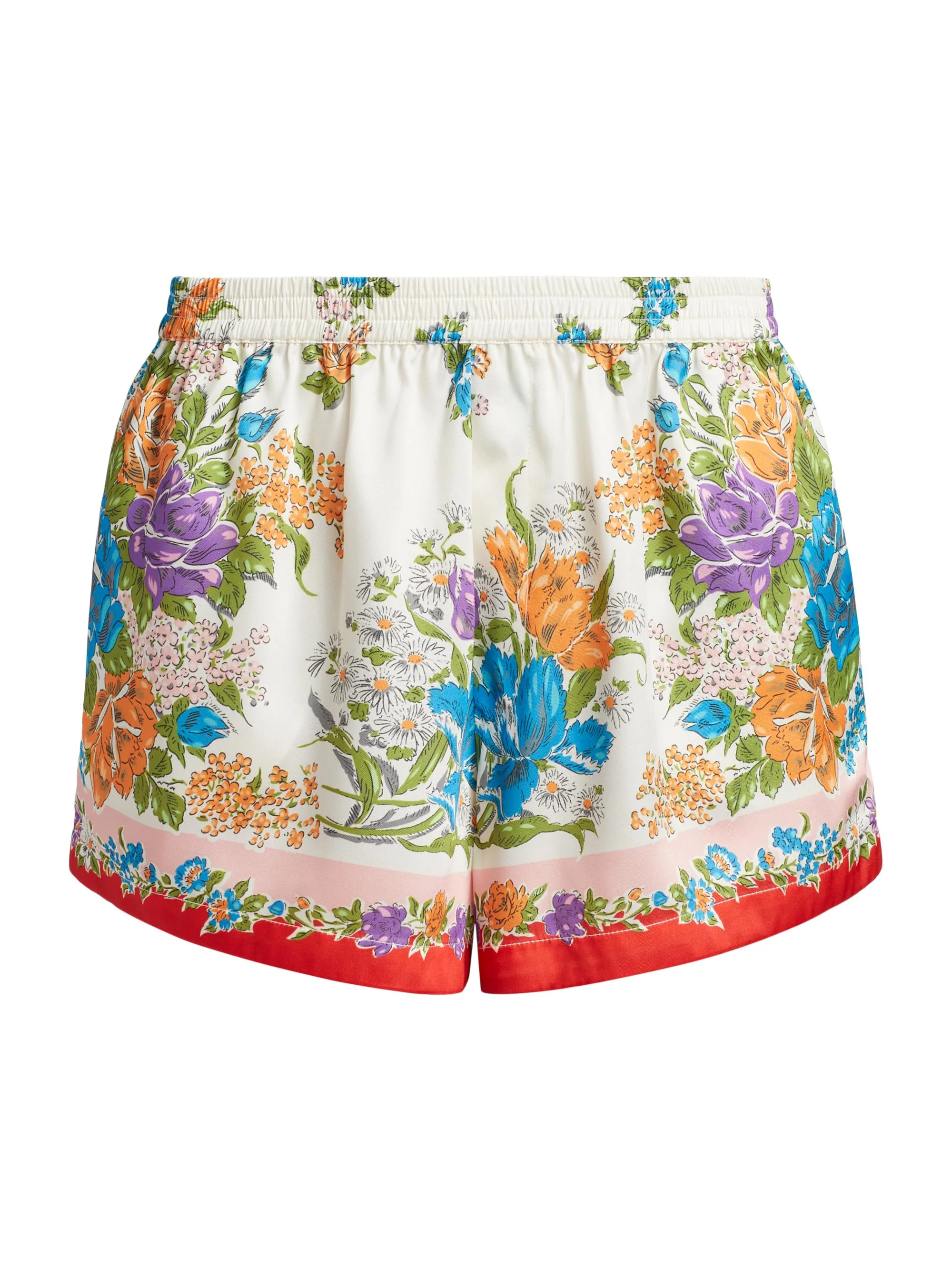 Women's Gabi Floral Shorts - Muneca Floral Scarf - 1