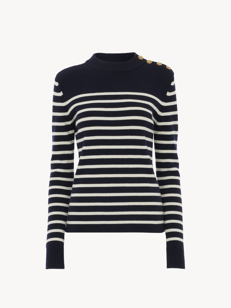 Chloé SAILOR SWEATER IN WOOL & CASHMERE KNIT outlook