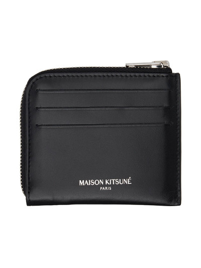 Maison Kitsuné Black Fox Head Zipped Wallet outlook
