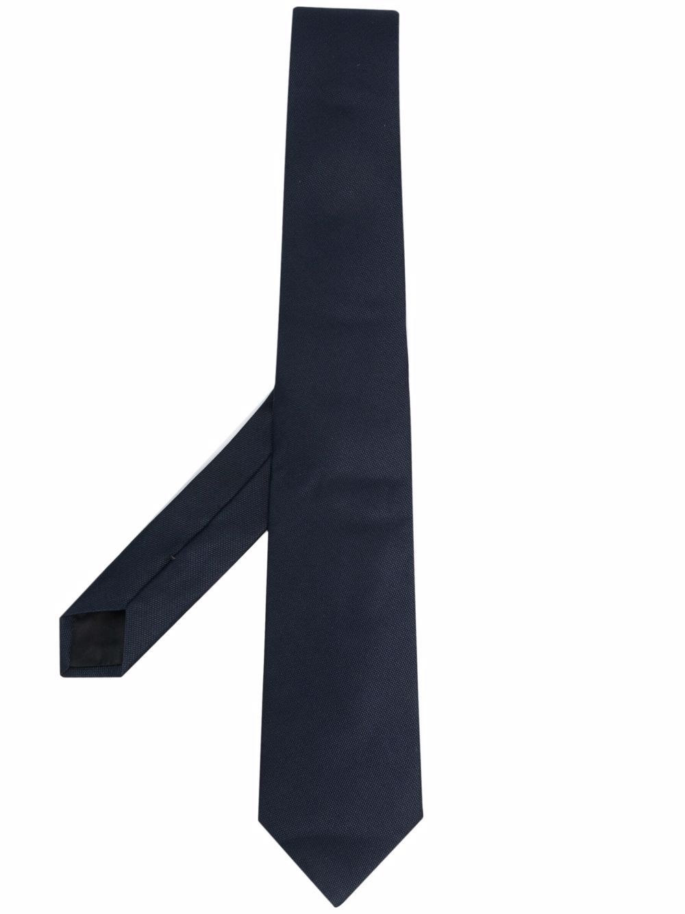 pointed silk tie - 1