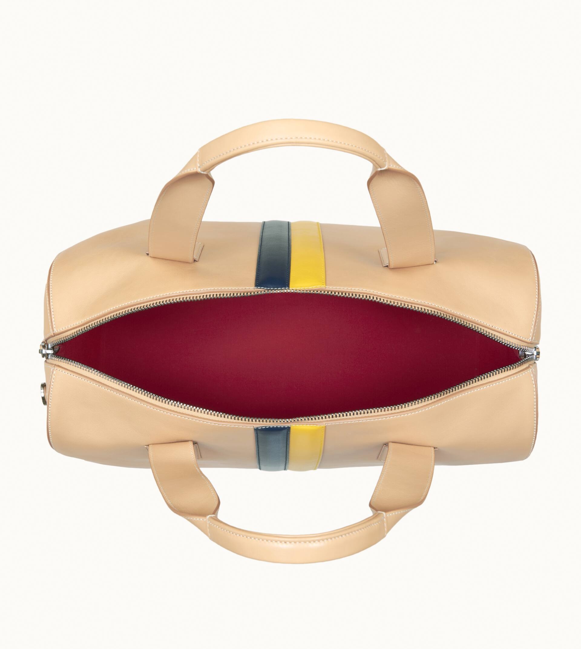 DUFFLE BAG LARGE - BEIGE, YELLOW, BLACK - 6