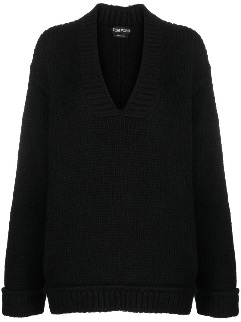 V-neck pullover jumper 1