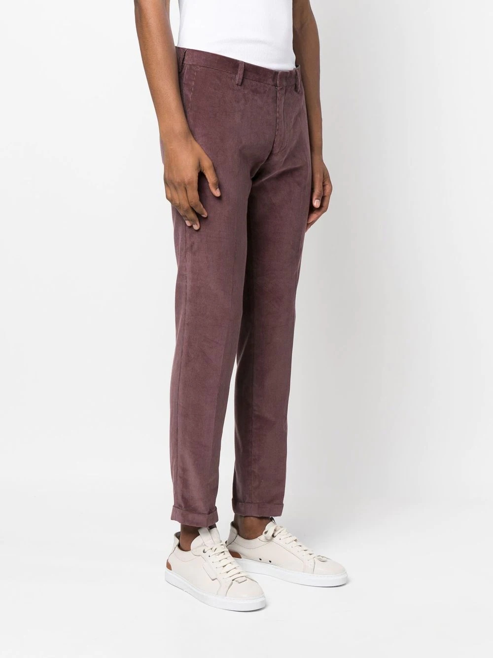 corduroy slim-fit trousers - 3