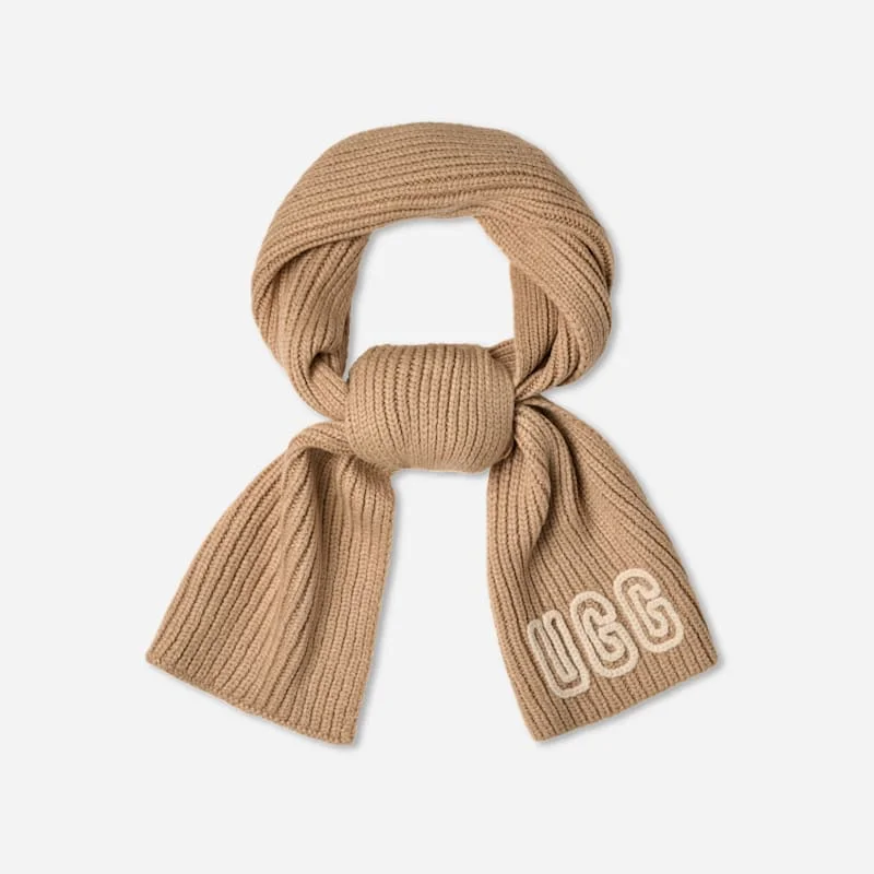 ® Women's Chunky Crafted Rib Scarf Acrylic Blend in White Pepper - 1