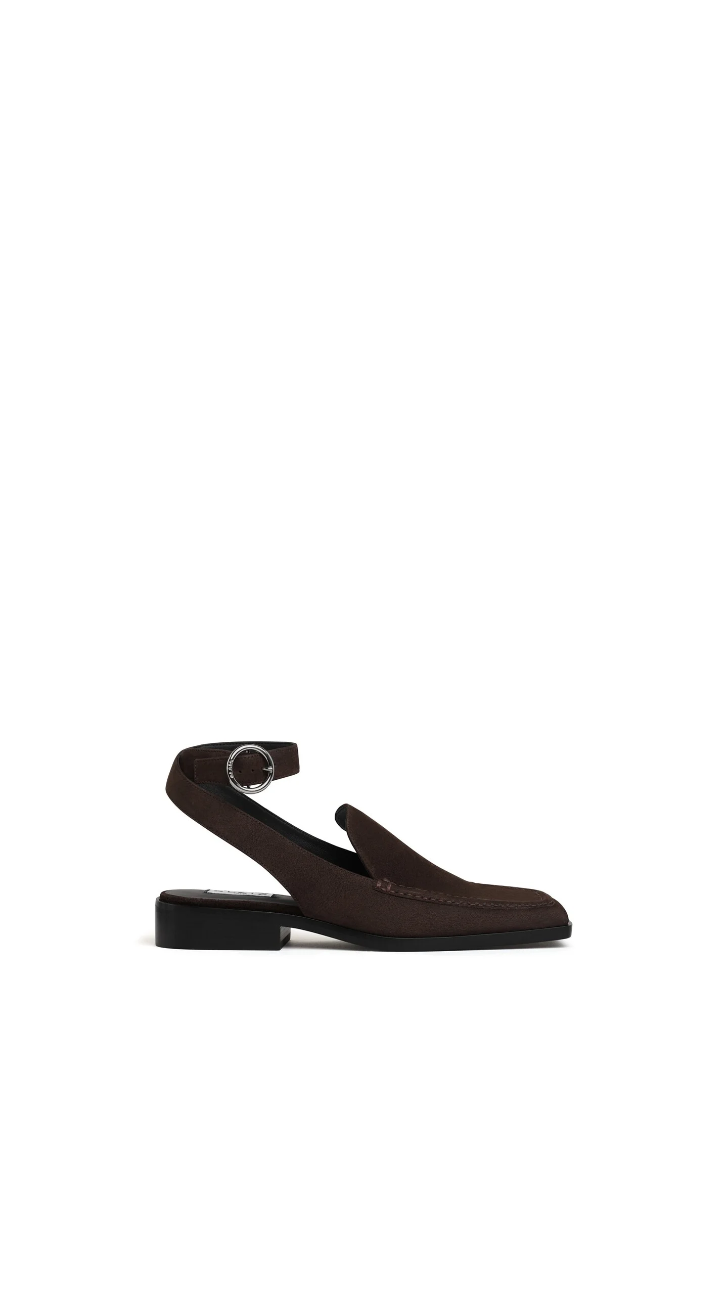 SQUARE LOAFER SANDALS IN NUBUCK - 1