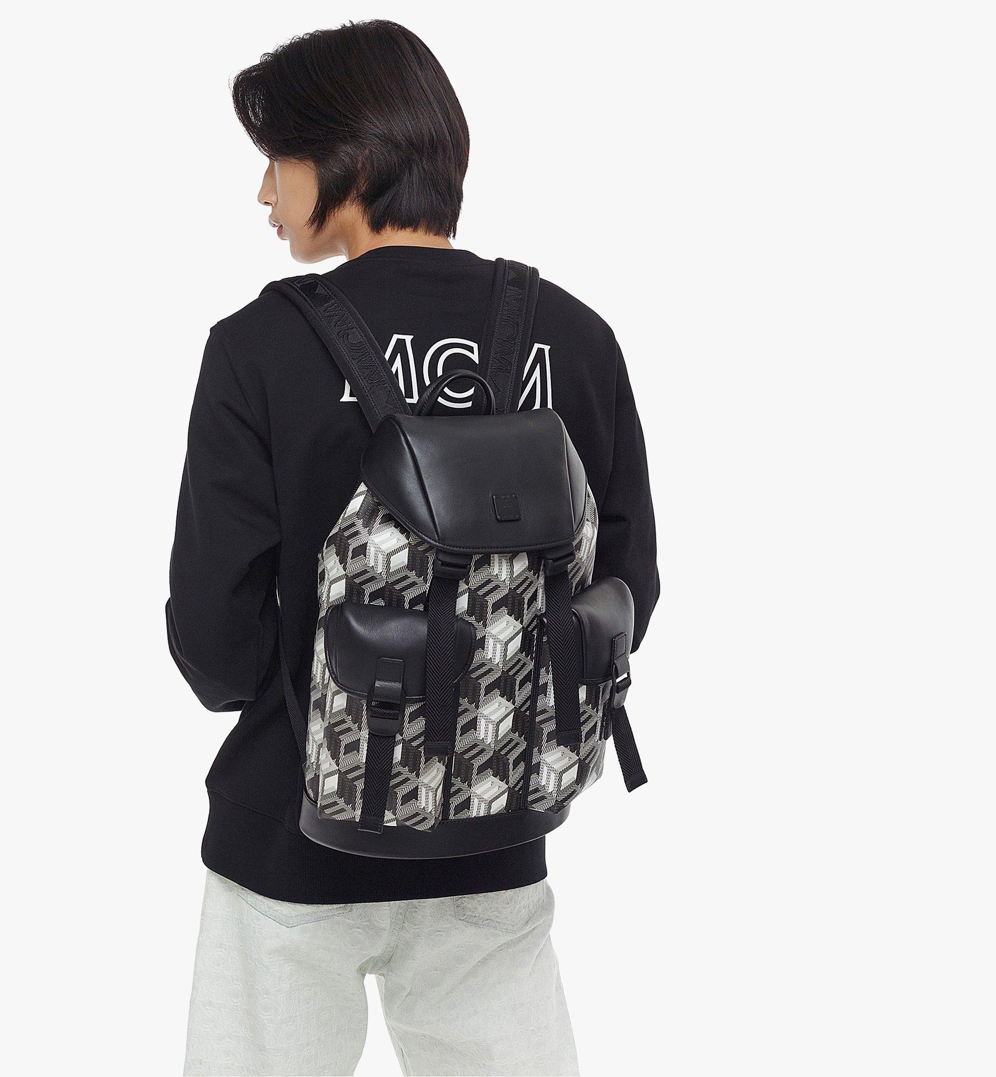 Brandenburg Backpack in Cubic Monogram Canvas - 6