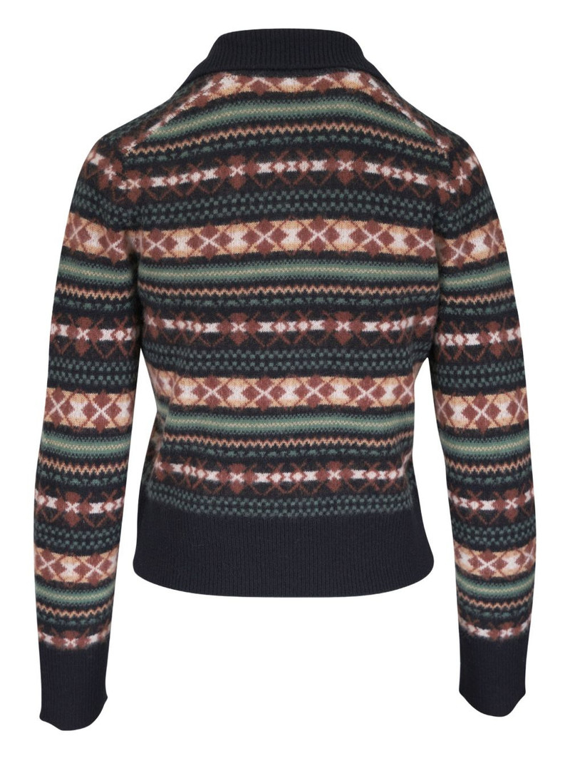 Vince collared patterned sweater outlook