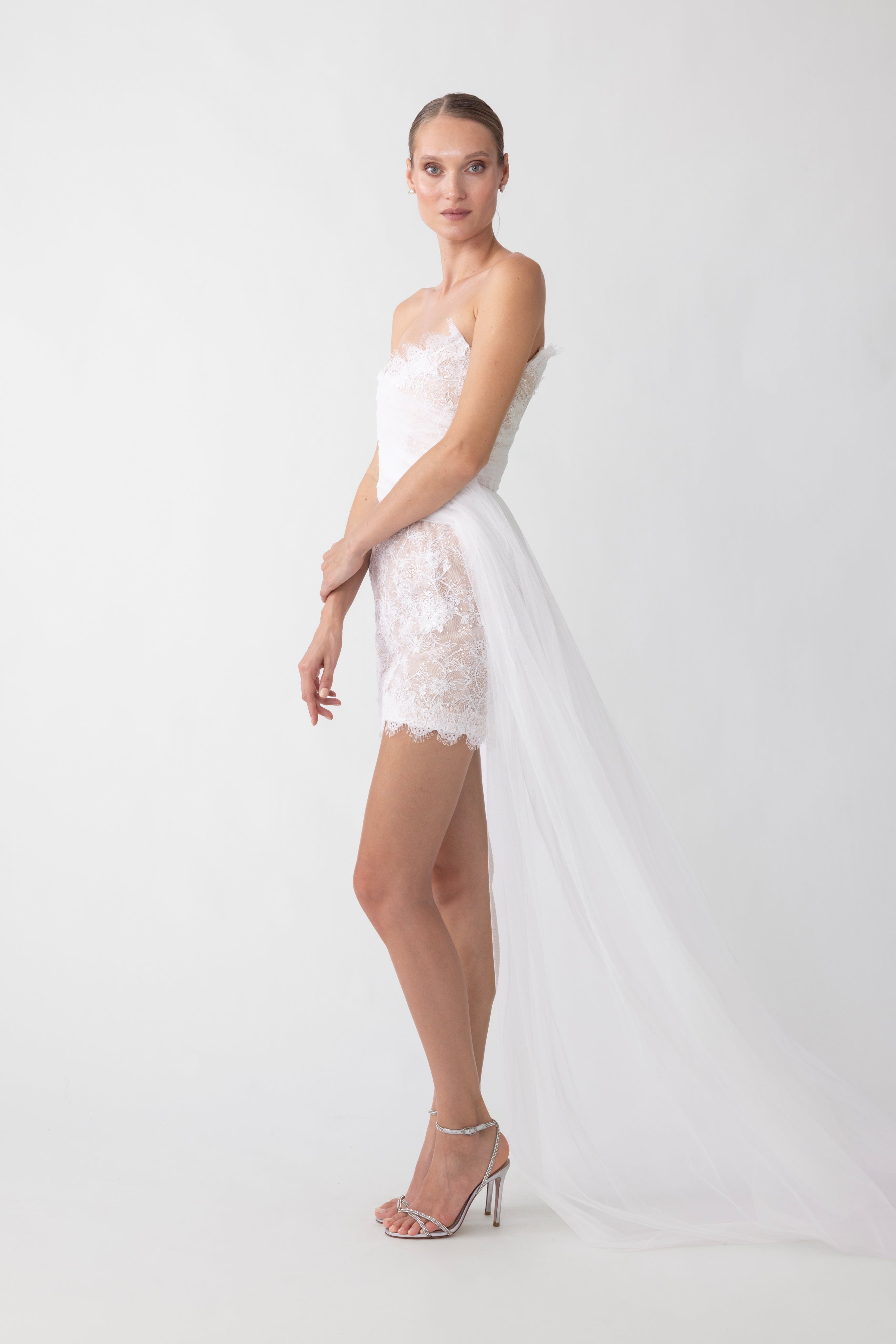 REIGN LACE MINI DRESS - 4