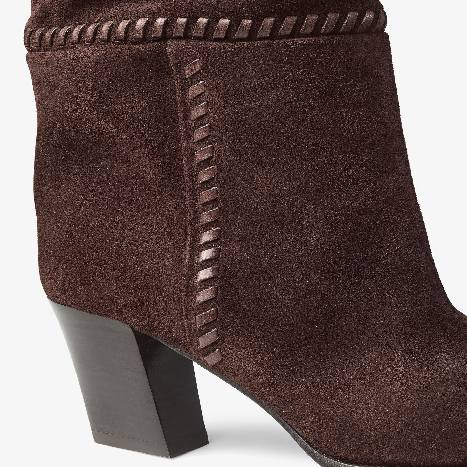Hart Stitch Knee Boot 60
Chocolate Suede Knee High Boots - 4