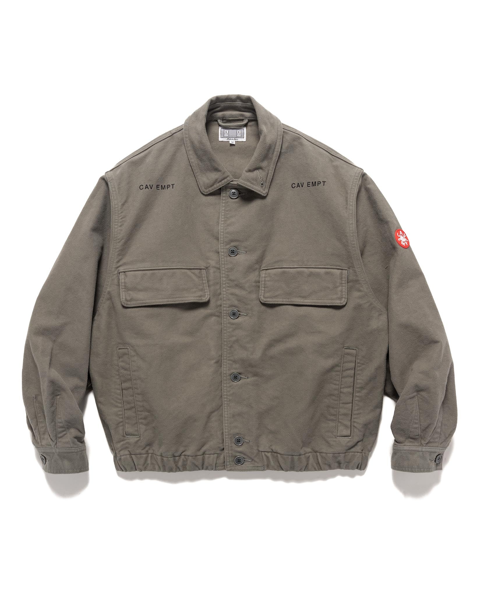 C.E(シーイー) \"MOL SKIN BUTTON JACKET\" Cav Empt MOL Skin Button Jacket Grey | havenshop | REVERSIBLE