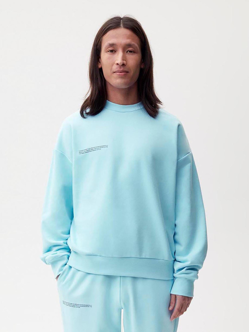 PANGAIA Mens 365 Midweight Sweatshirt - Celestial Blue outlook