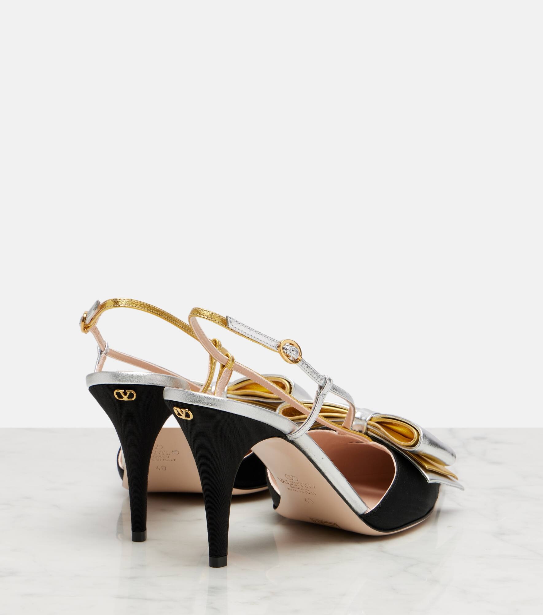 Bowow 85 moiré slingback pumps - 2