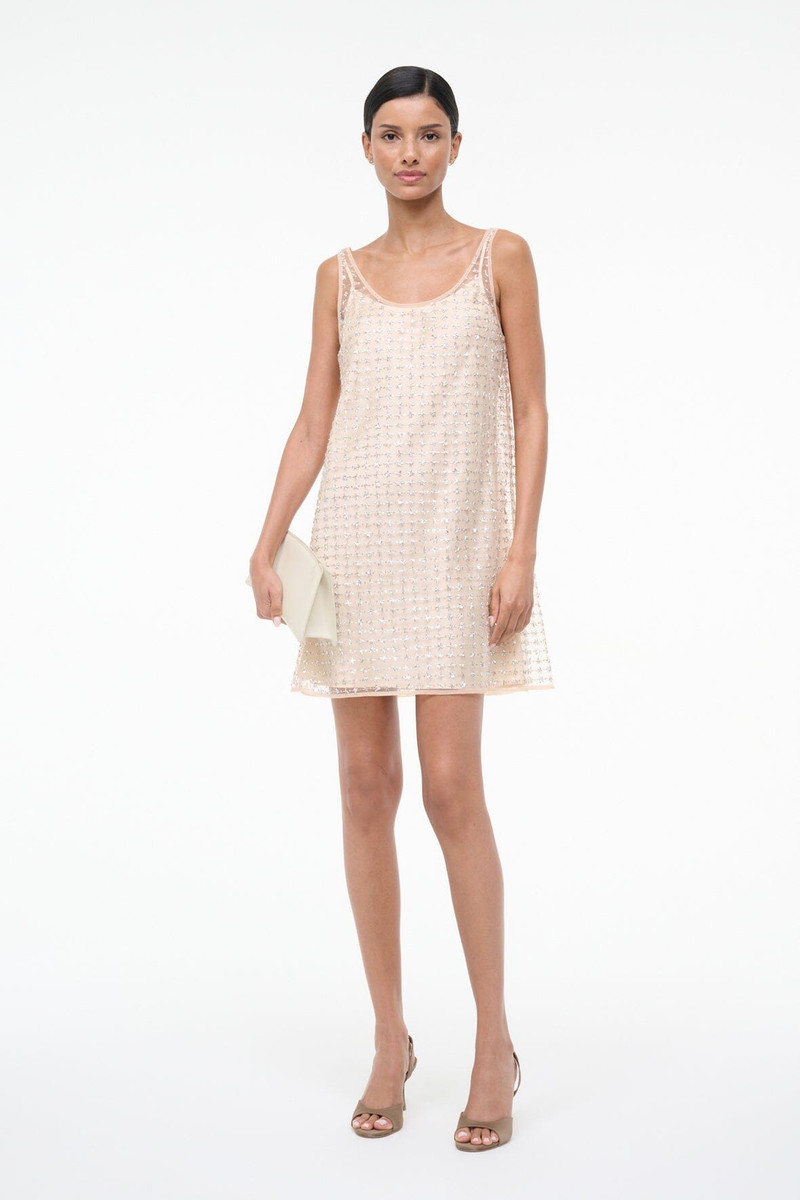 STAUD AURIELLE MINI DRESS STARDUST 1