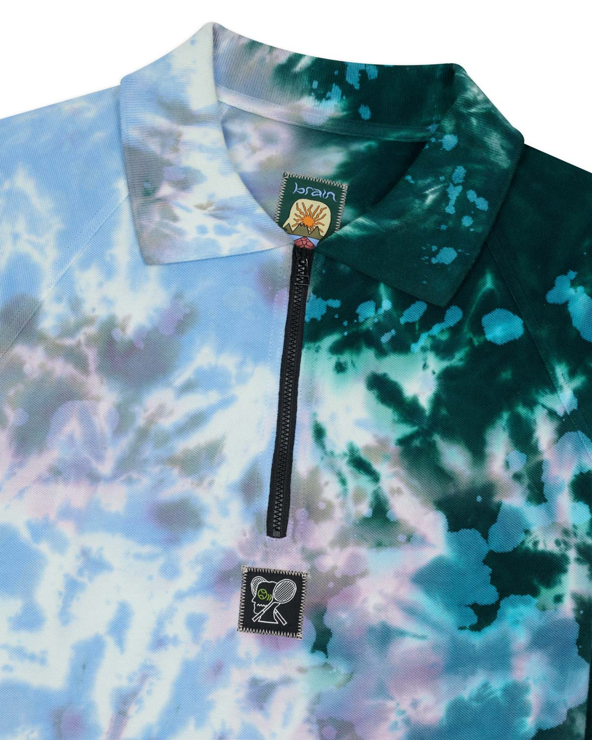 Dyed Short Sleeve Boxed Pique Polo - Green Smoke - 3