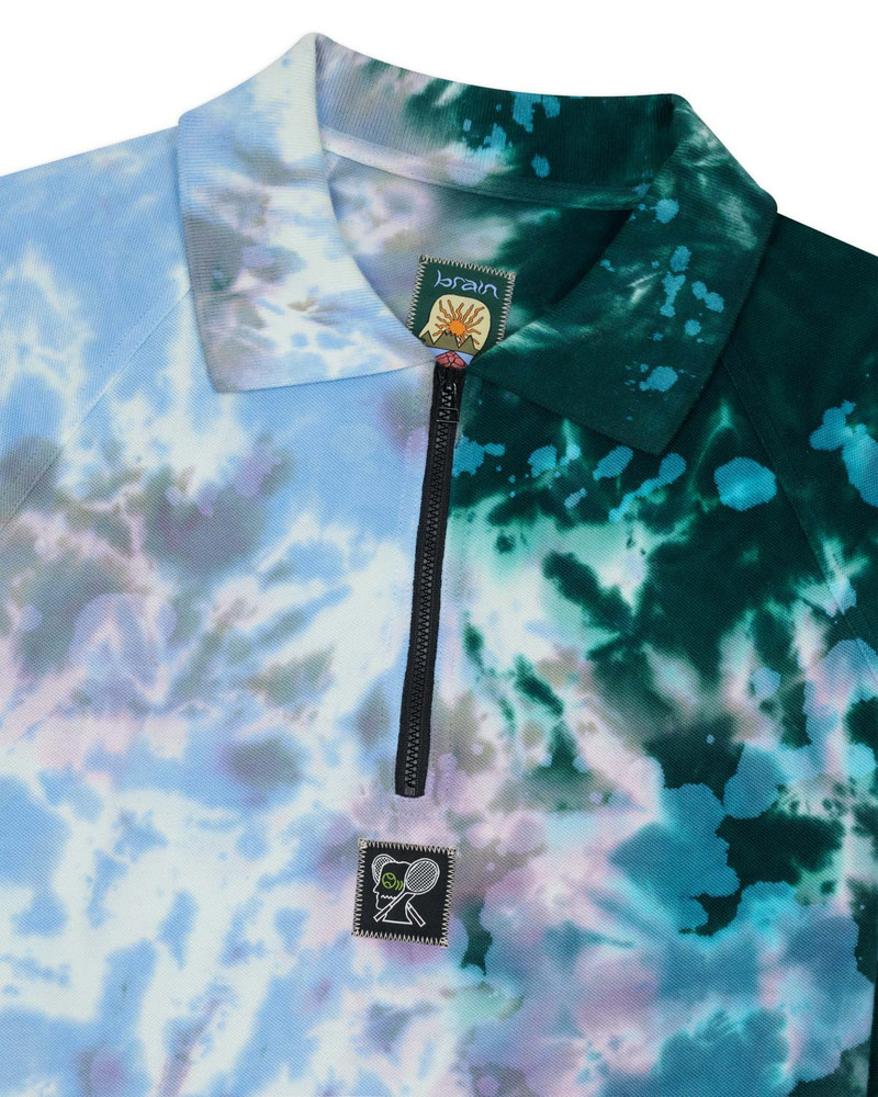 Dyed Short Sleeve Boxed Pique Polo - Green Smoke 3