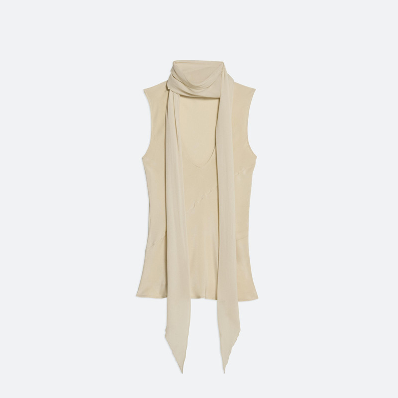 SLEEVELESS SCARF TOP 1