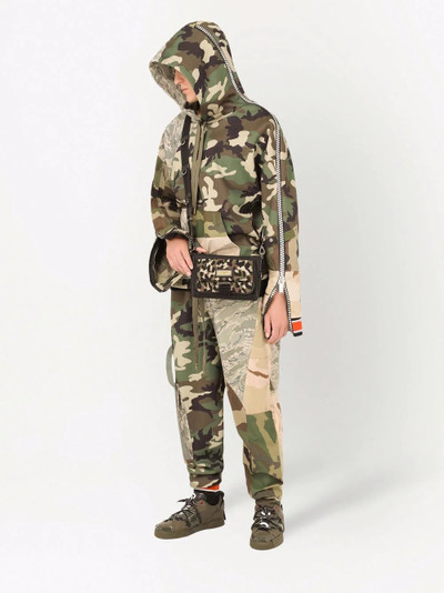 Dolce & Gabbana patchwork camouflage-print hoodie outlook