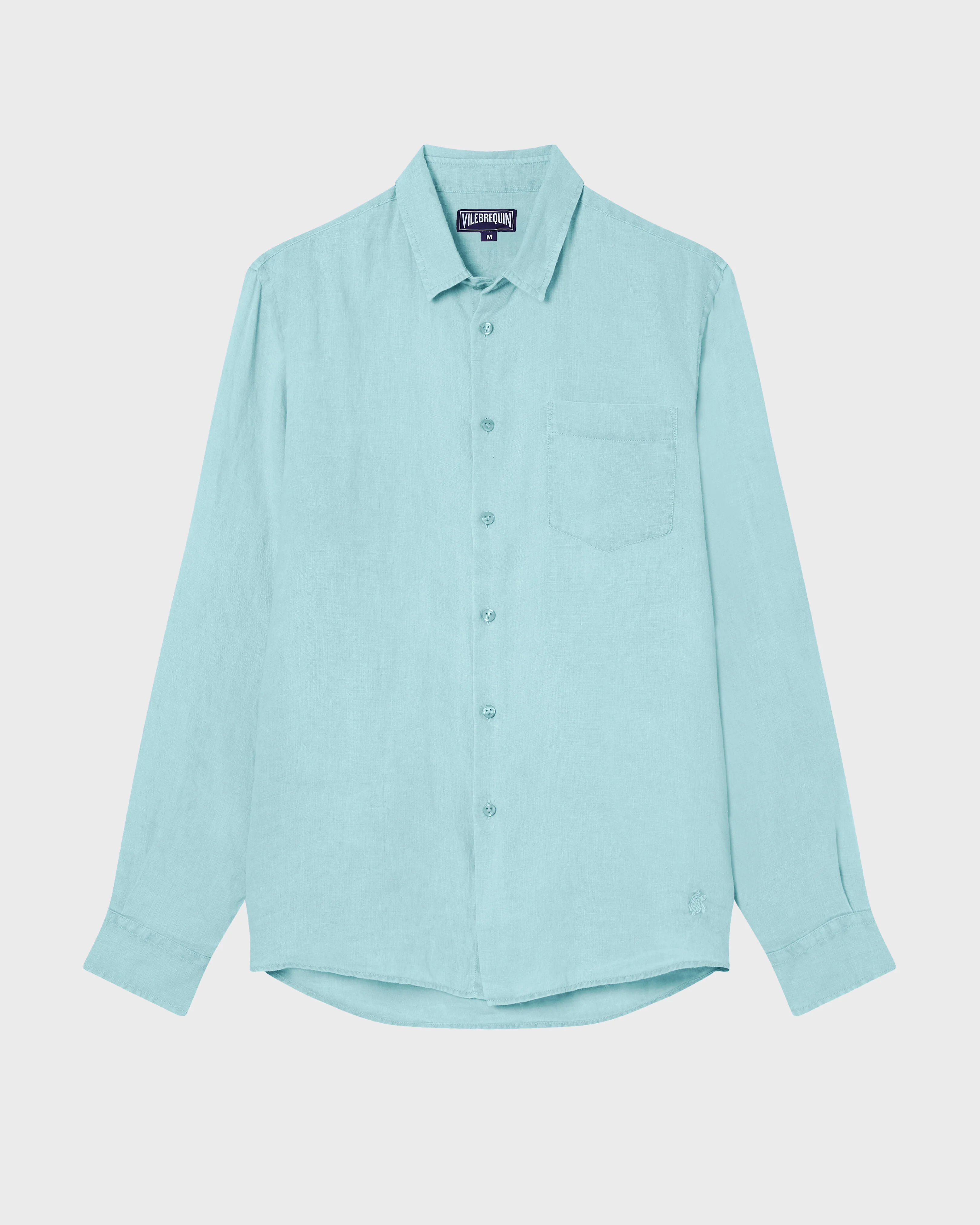 MEN LINEN SHIRT SOLID - 1