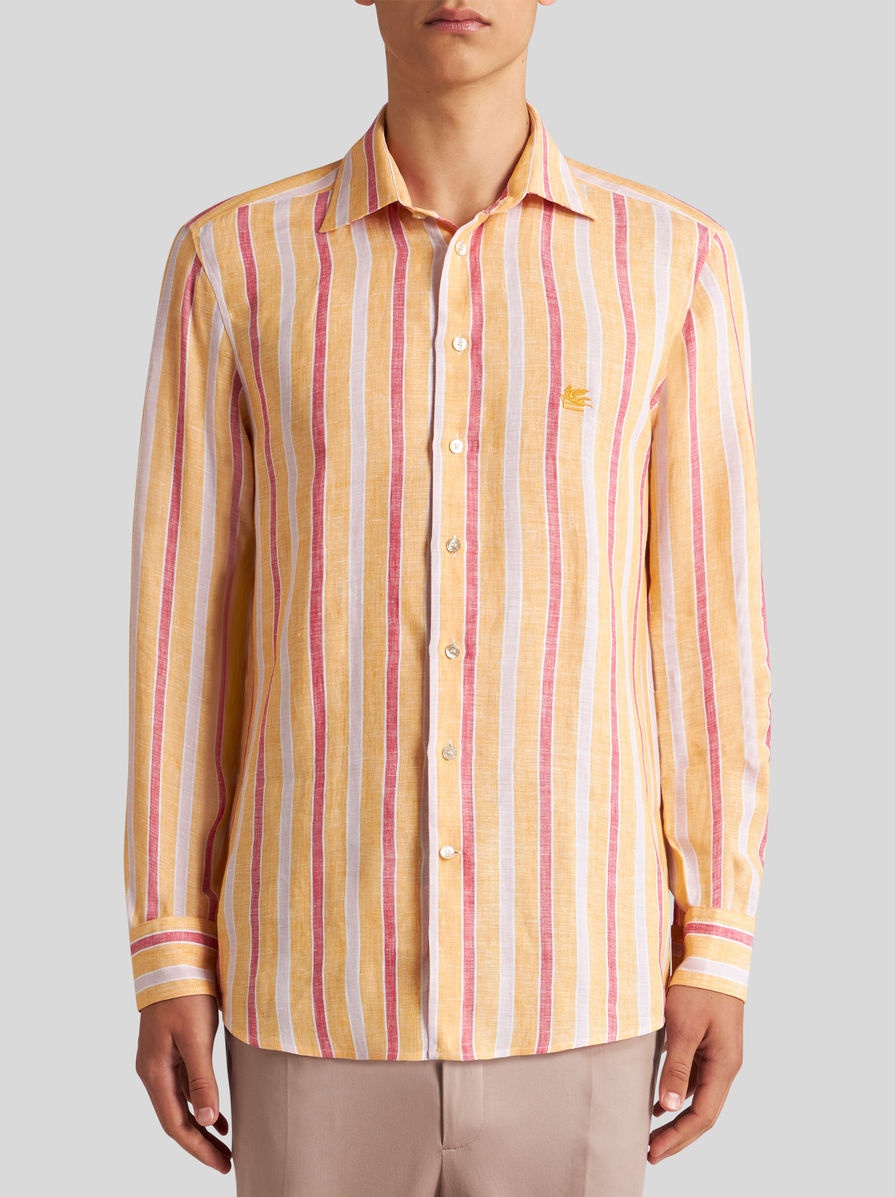 STRIPED SHIRT WITH LOGO - 2