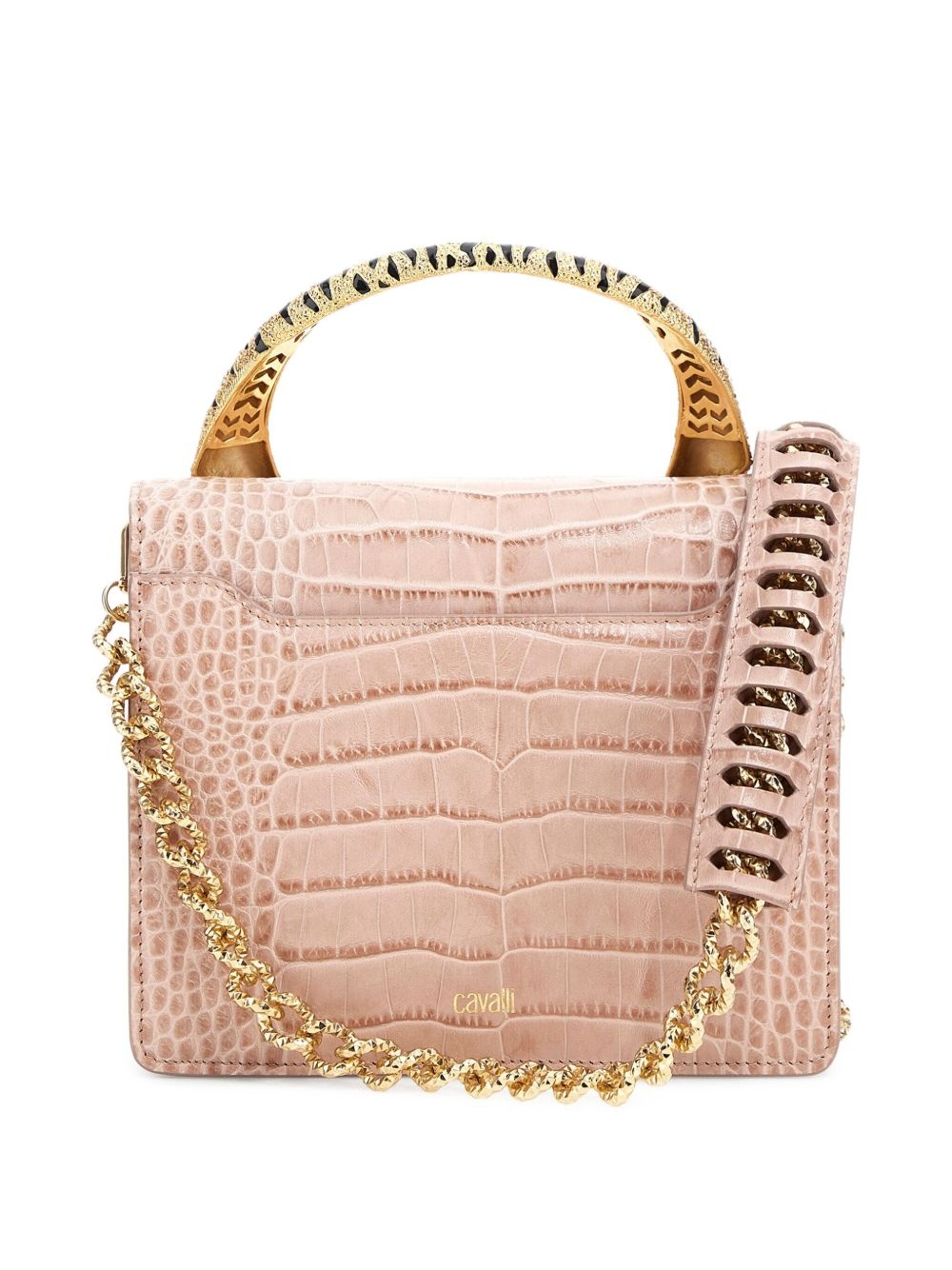 Roar crocodile-effect tiger-detail handbag - 3