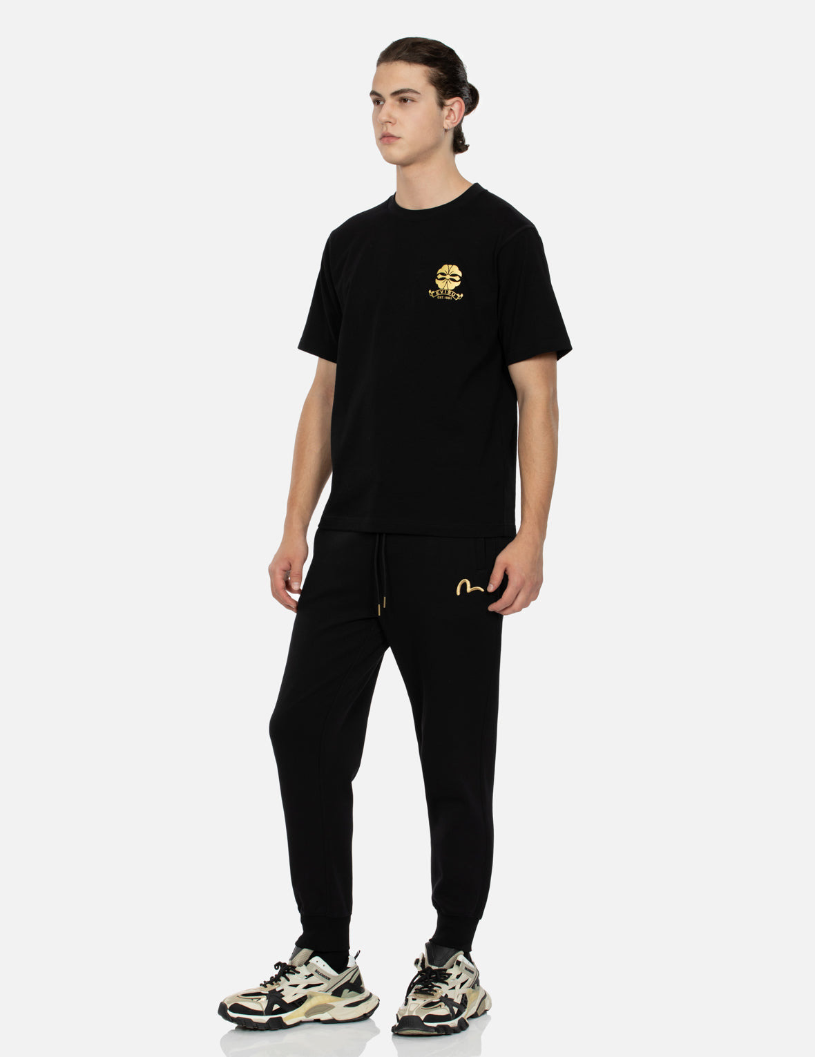 SEAGULL EMBRODIERY AND LOGO BROCADE APPLIQUÉ REGULAR FIT SWEATPANTS - 4