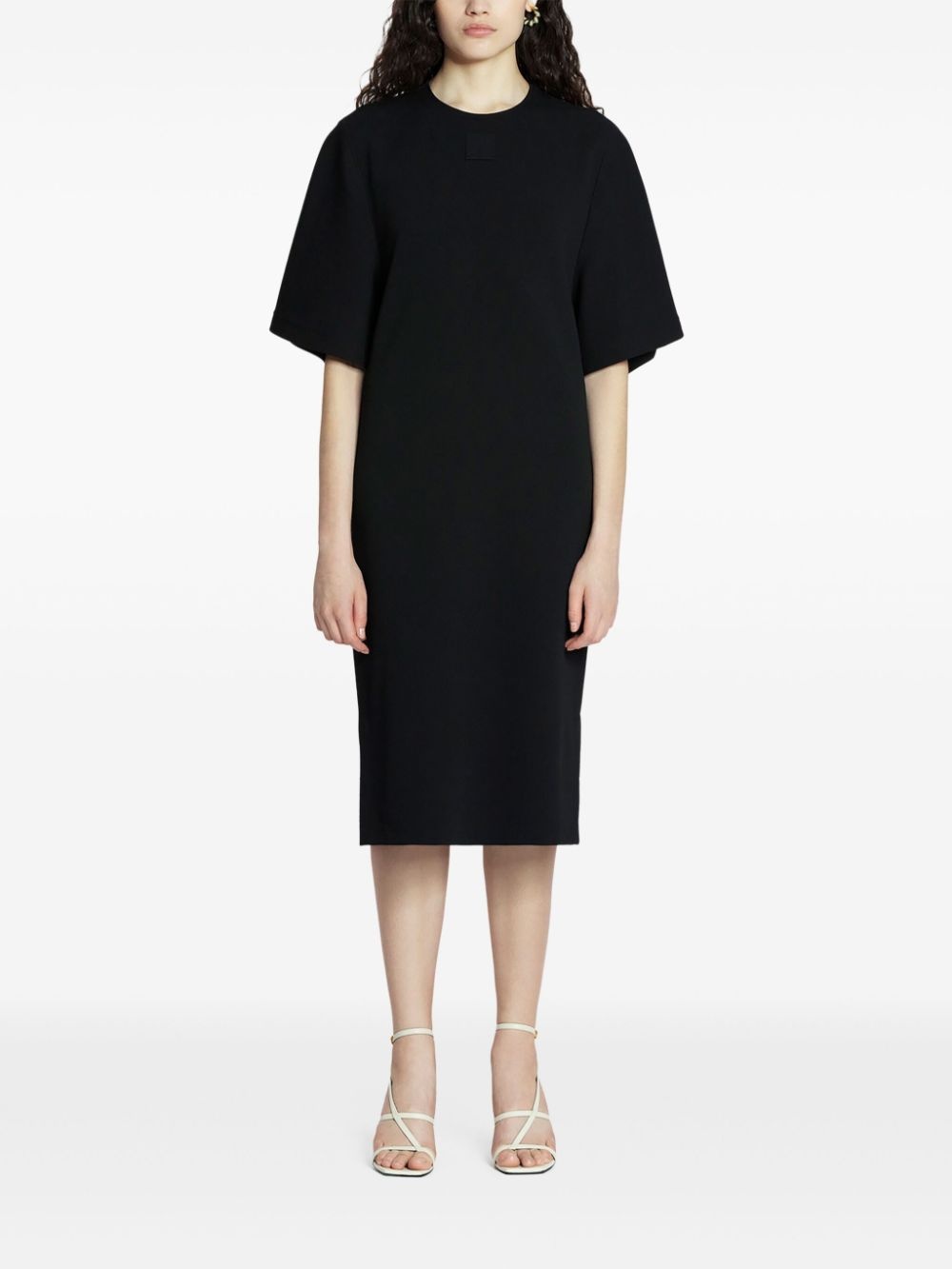 gathered midi dress - 2