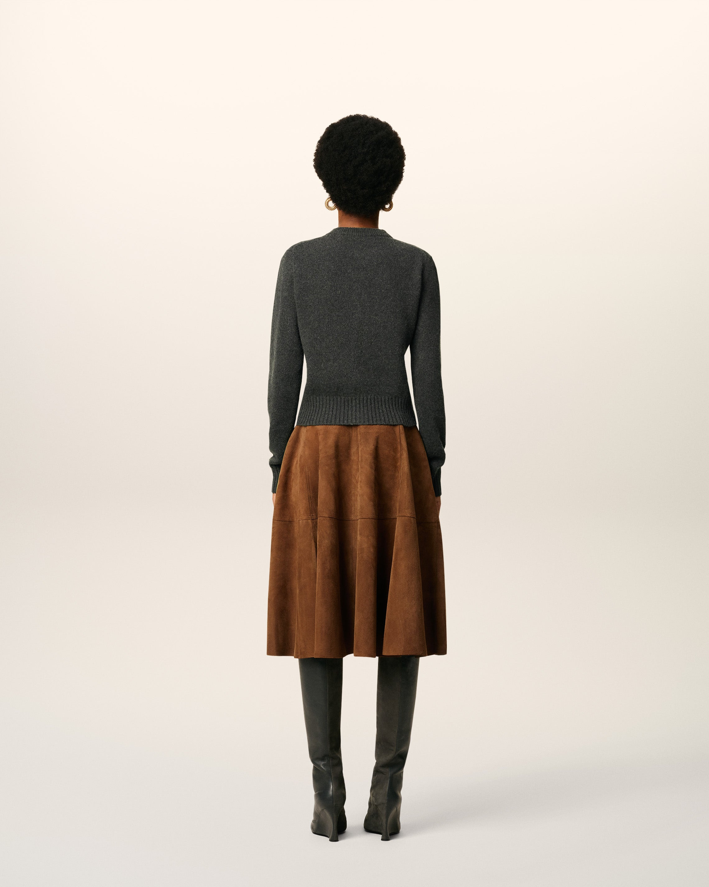 BLACK CASHMERE AMI DE COEUR CARDIGAN - 5