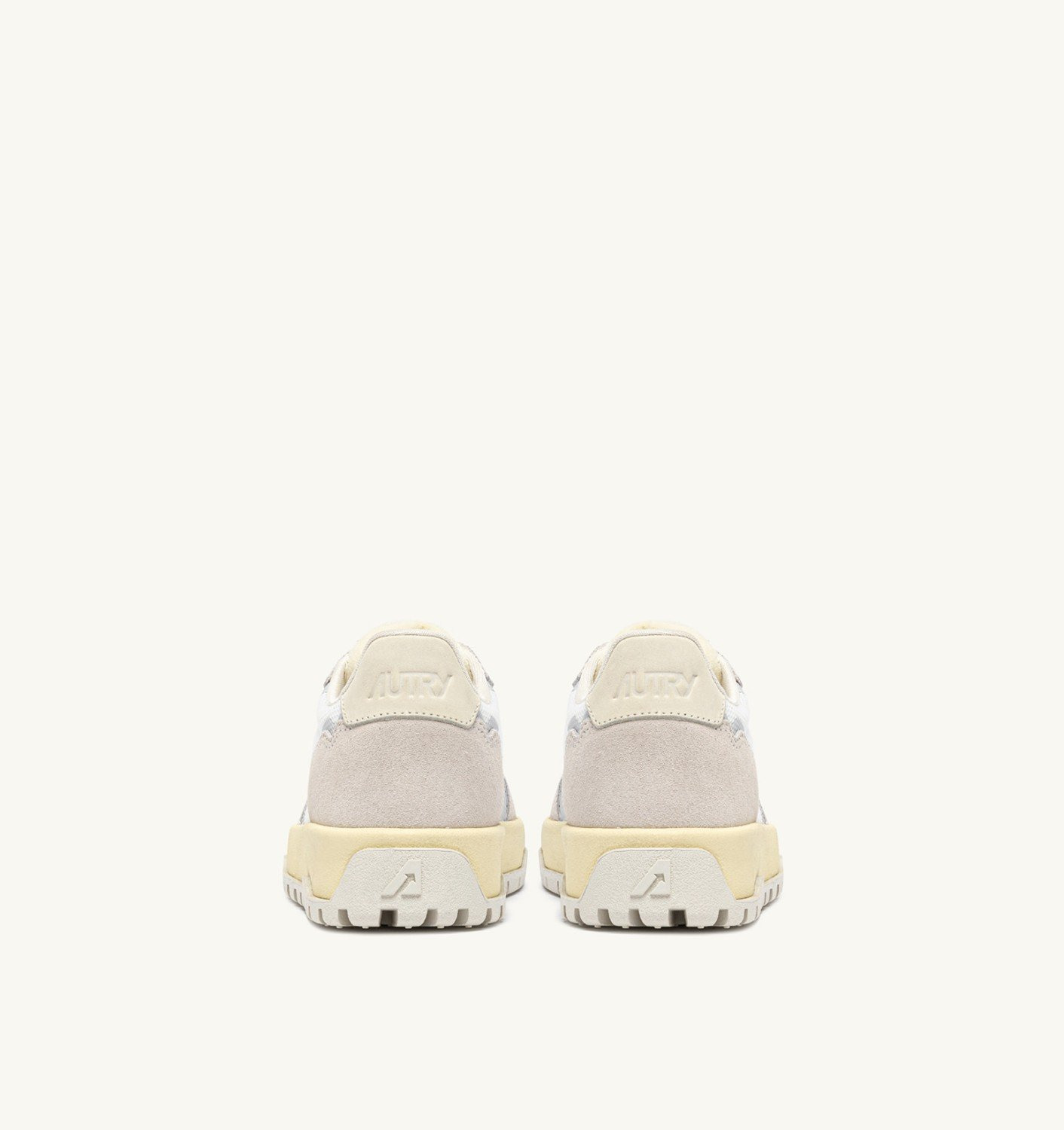 WILDPACE LOW SNEAKERS IN WHITE AND MARSHMALLOW MESH AND SUEDE - 3