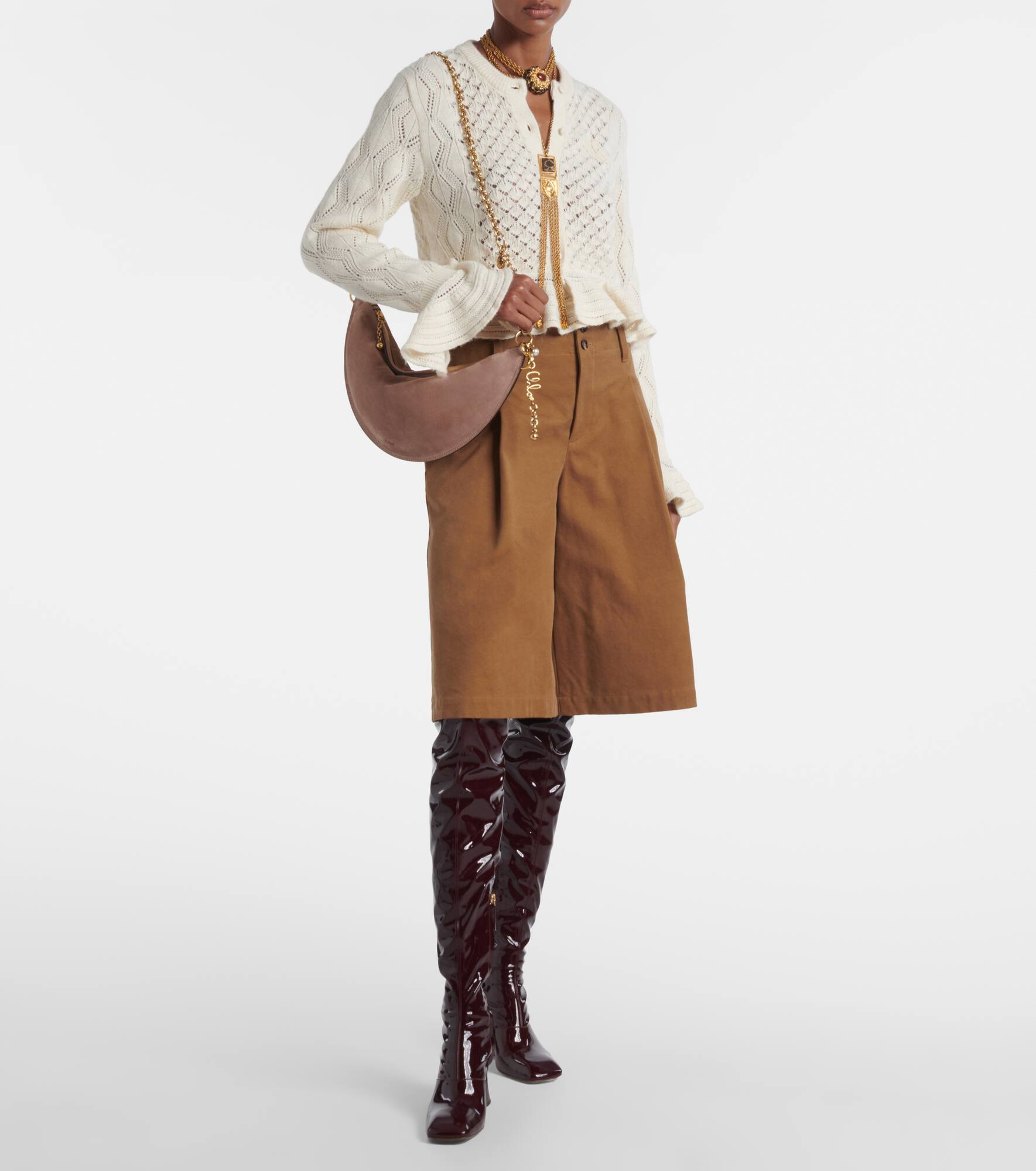 Chloé Icons Small suede shoulder bag - 5