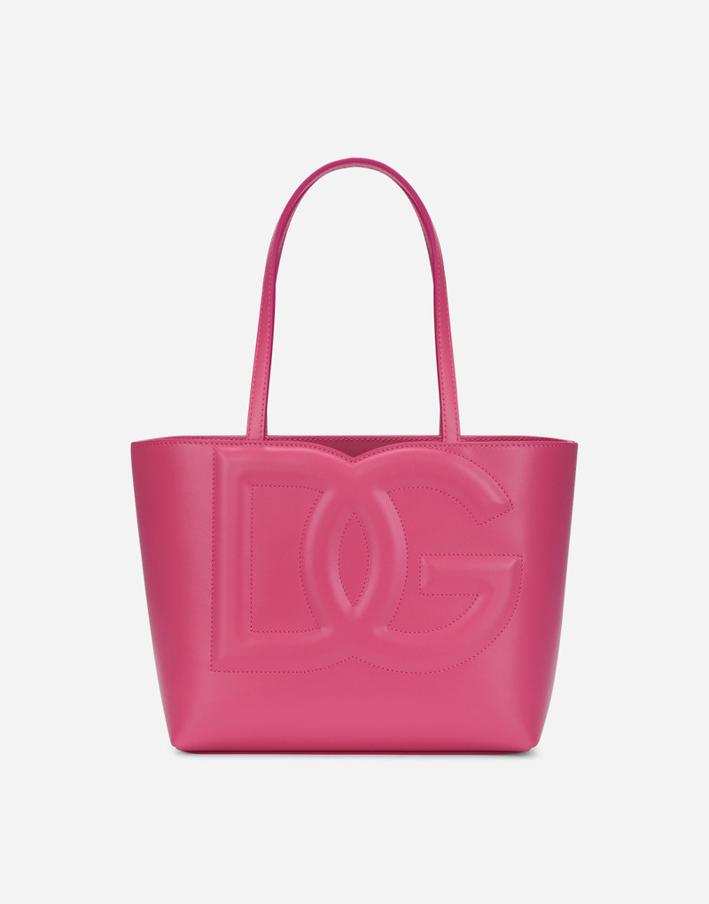 Small calfskin Logo shopper - 1