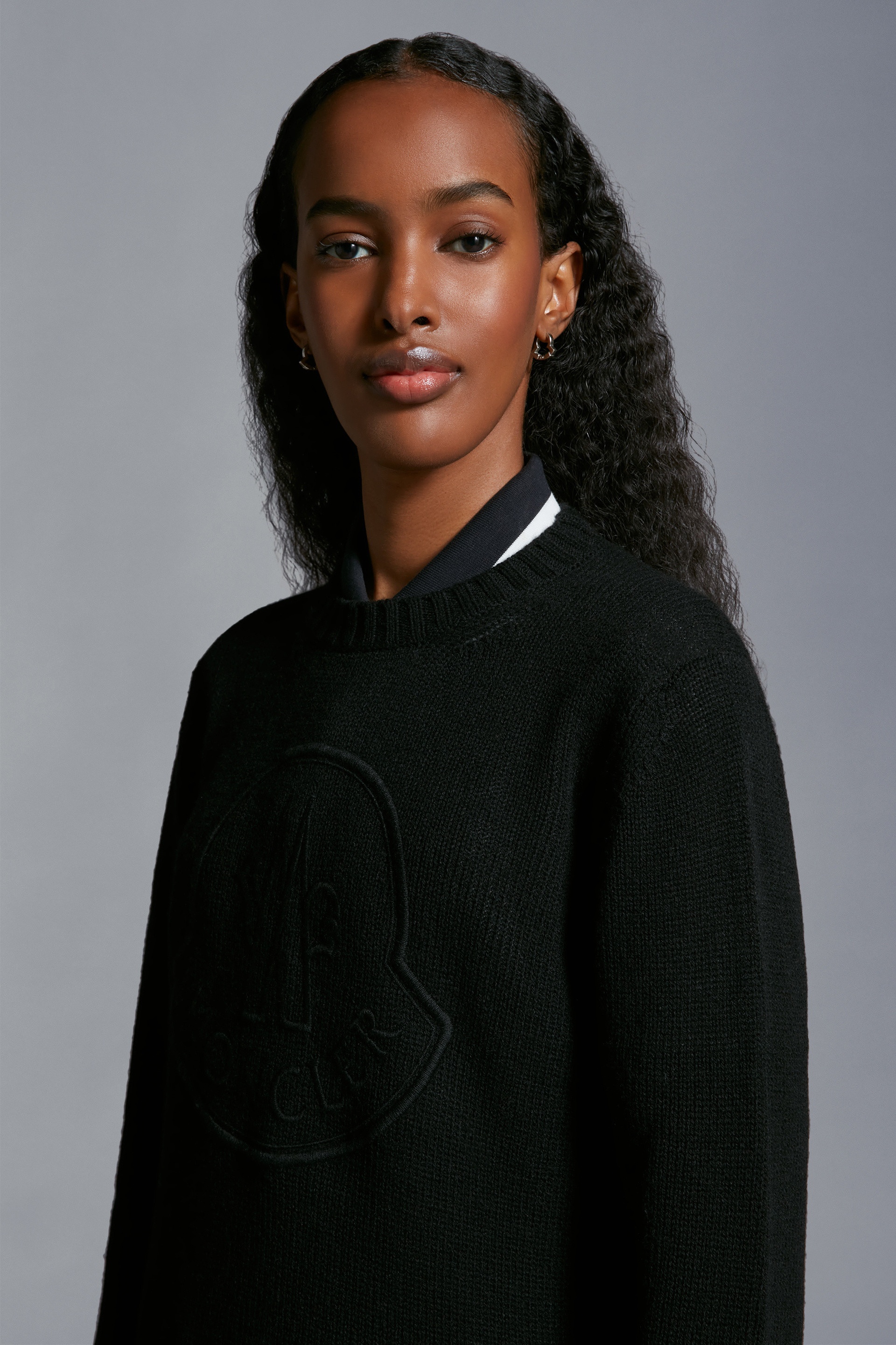 Embroidered Logo Cashmere & Wool Sweater - 4