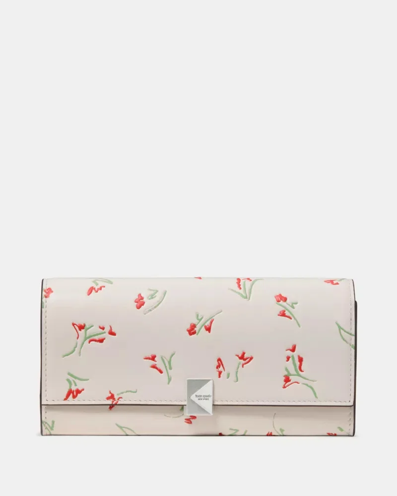 Deco Vibrant Buds Large Flap Wallet - 1
