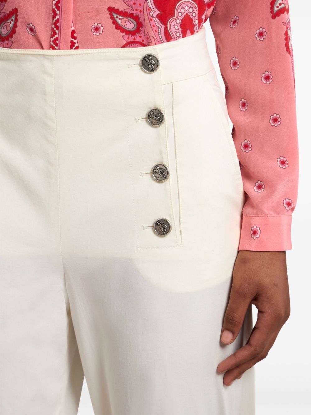 buttoned palazzo pants - 5
