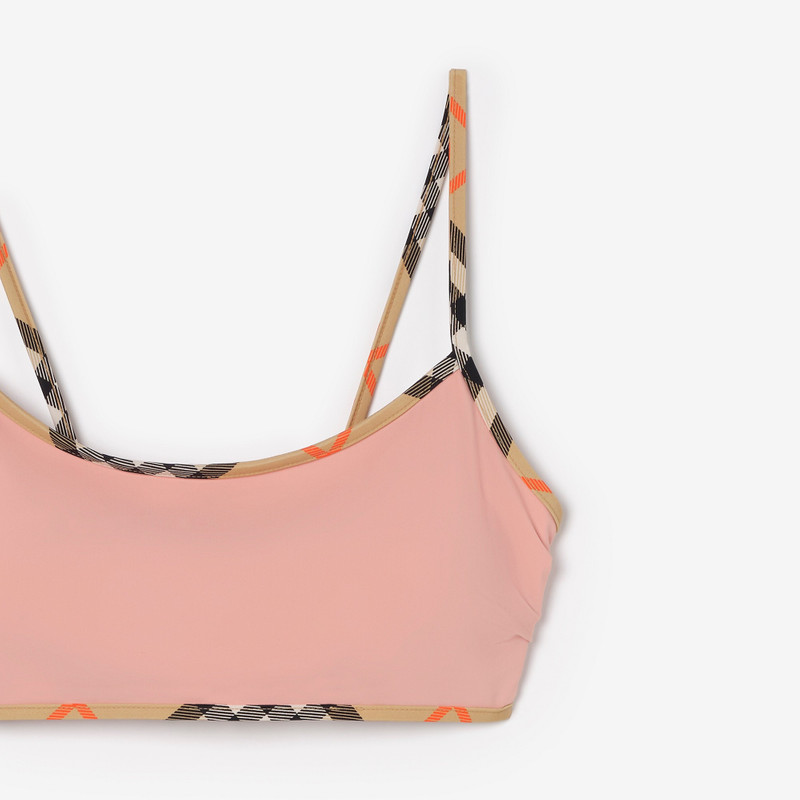 Burberry Check Trim Bikini Top outlook