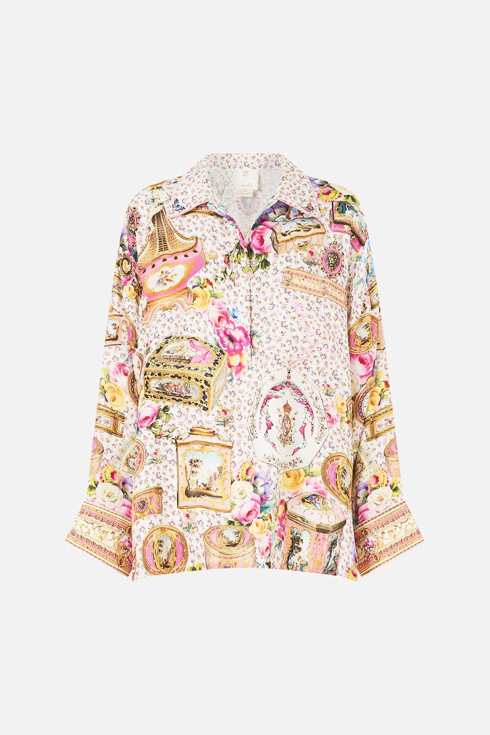 RELAXED COLLARED SHIRT WITH POCKET - 1